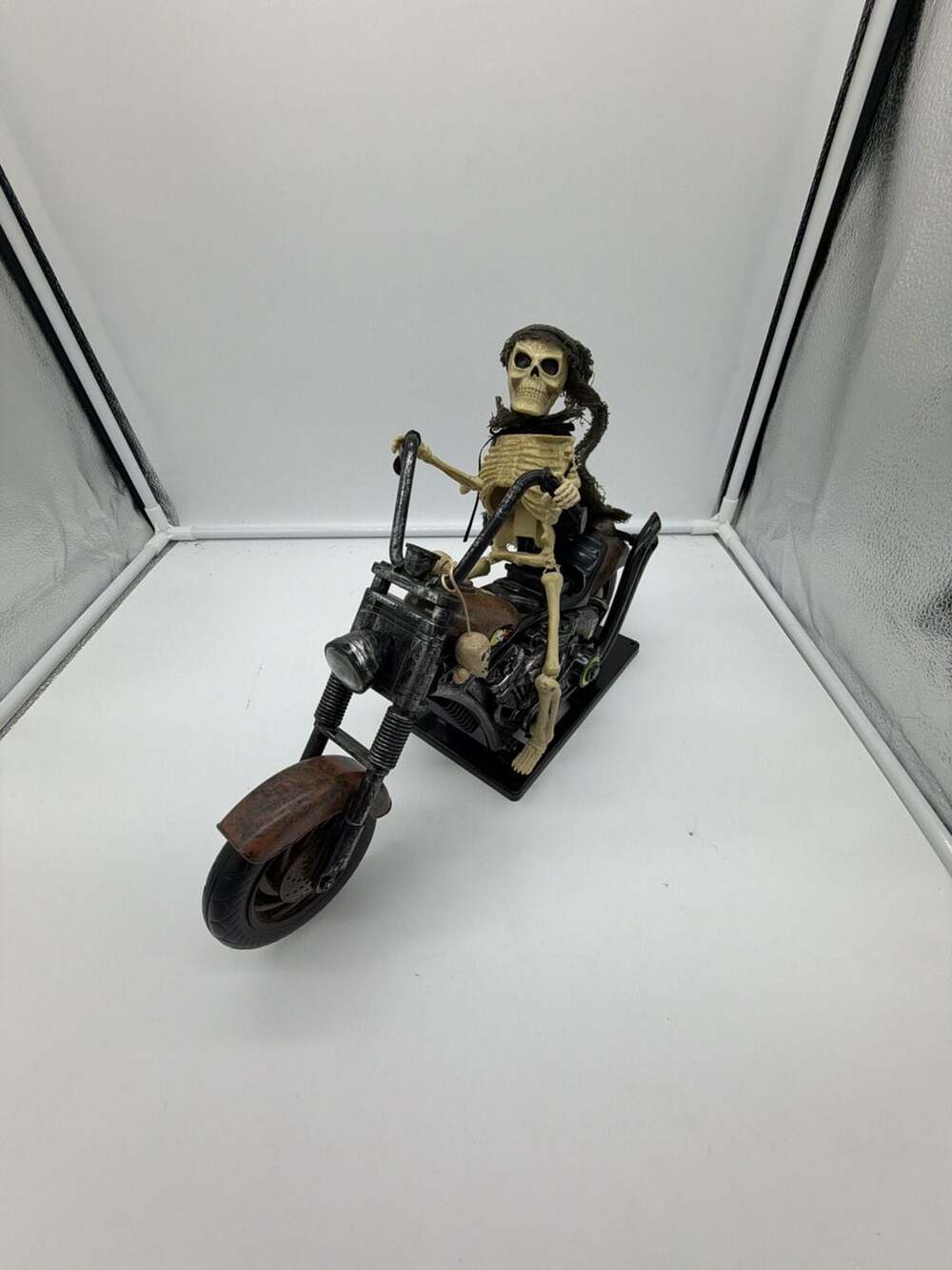 Dan-Dee International Animated Skeleton Reaper Motorcyclist Halloween Decoration